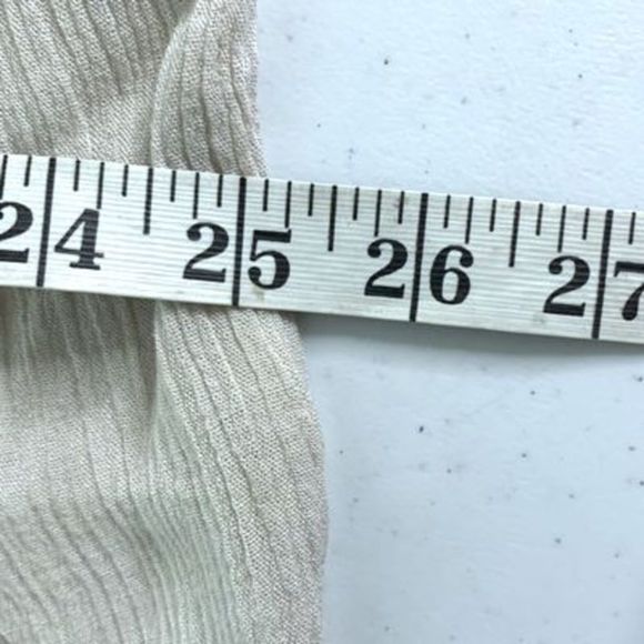 En Crème Women’s Sz Medium White Rayon Floral Boho Square Neck Mini Dress - Picture 11 of 12